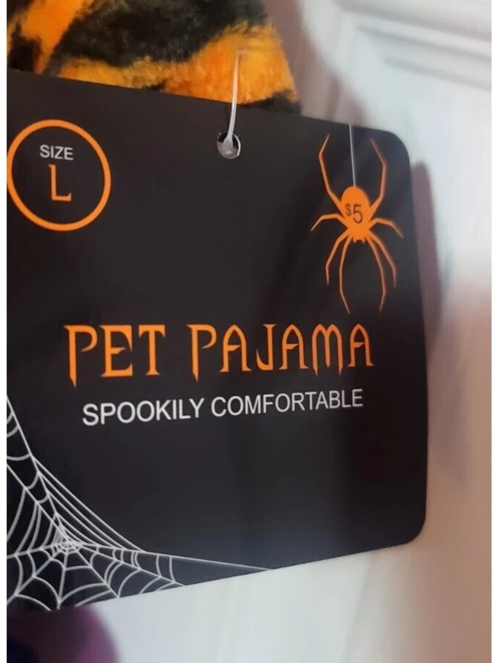 COMFY HALLOWEEN OMBRE BATS PURPLE ORANGE BLACK PLUSH PET PAJAMAS ROMPER JUMPSUIT